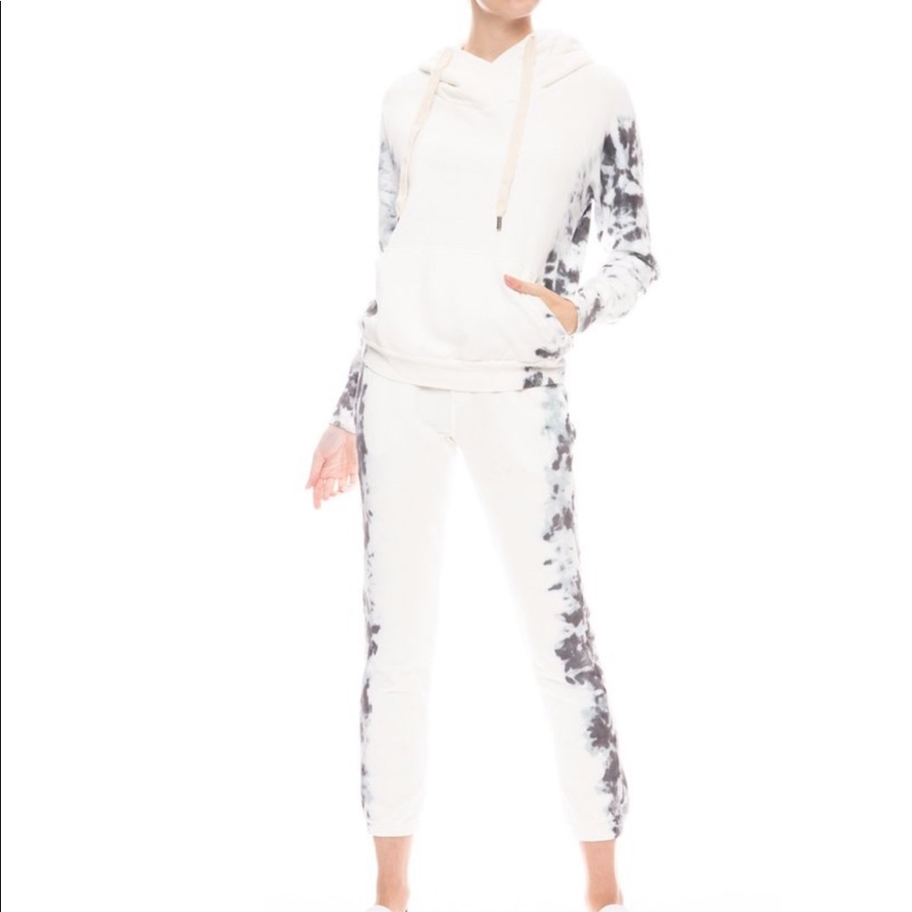 NSF Sayde Slouch Sweatpants in Strorm Tie-dye